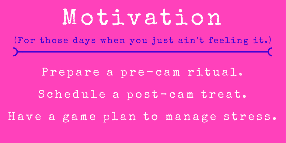 prepare ahead to get motivation moving