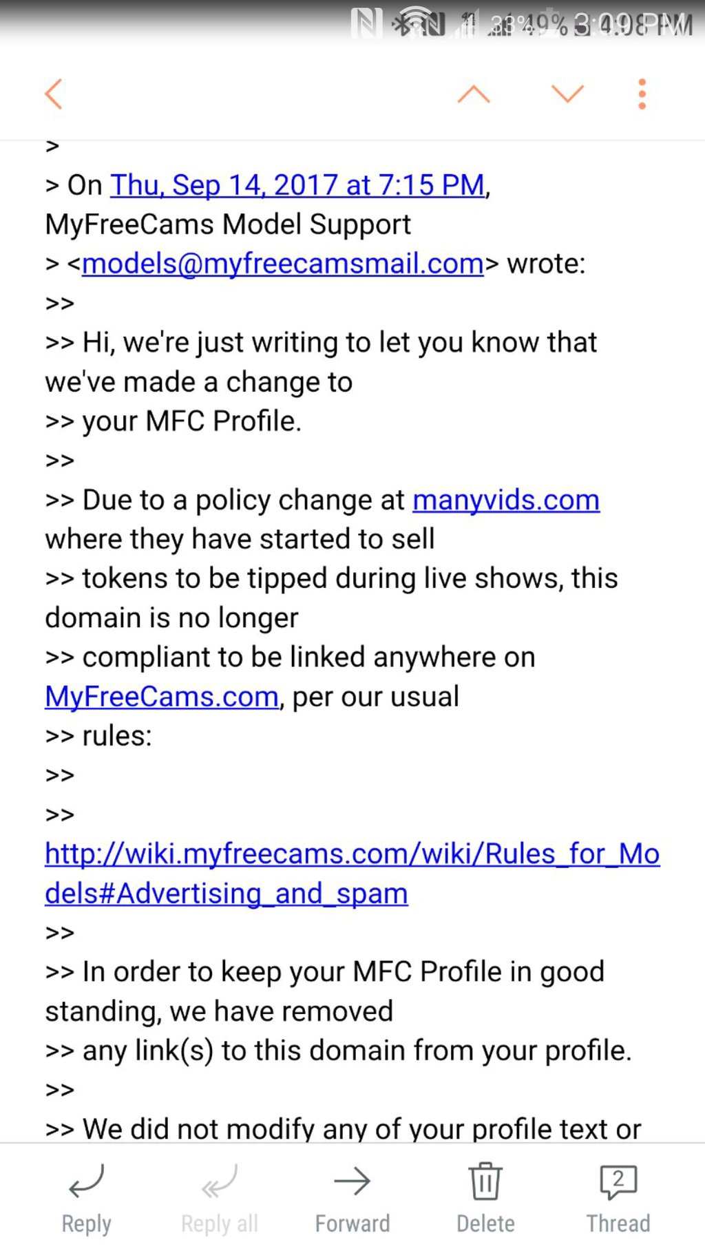 Myfreecams Rules