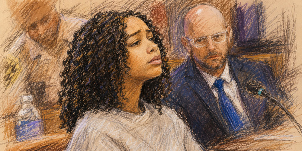 Michaela Rylaarsdam appears in court